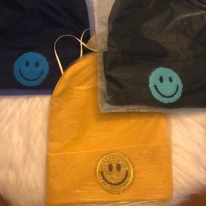 Smile Face Beanie Hat - price is for Two!